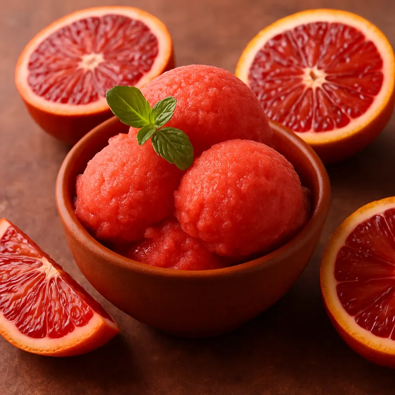 Blutorangensorbet