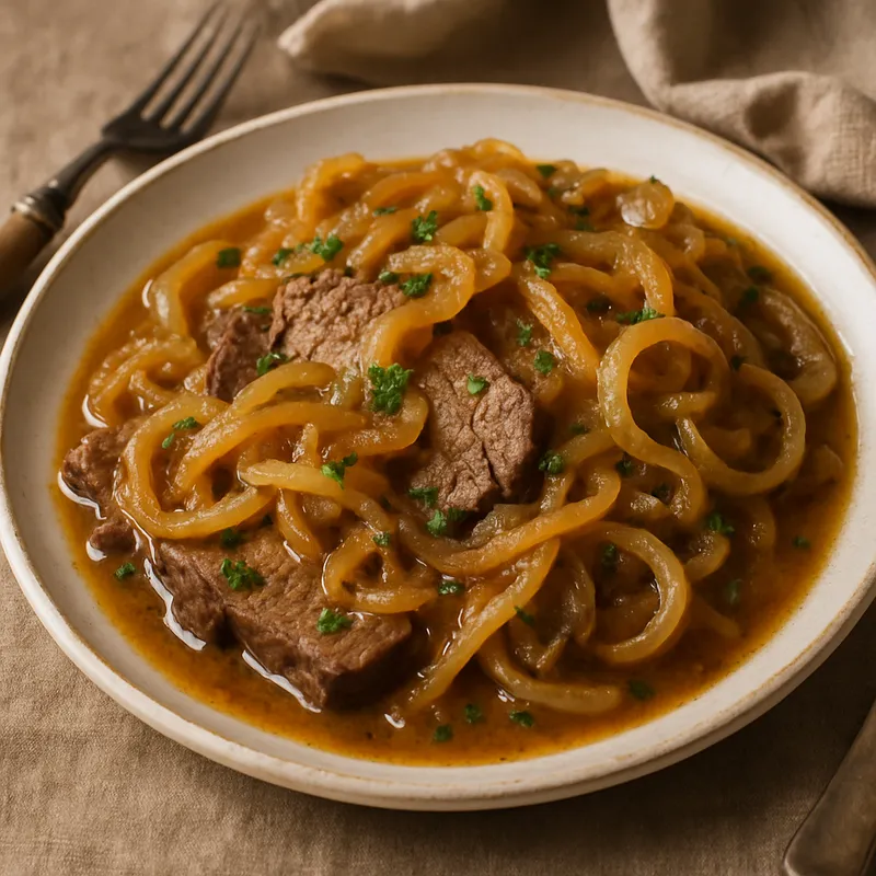 Boeuf Mironton (Zwiebelrindfleisch)