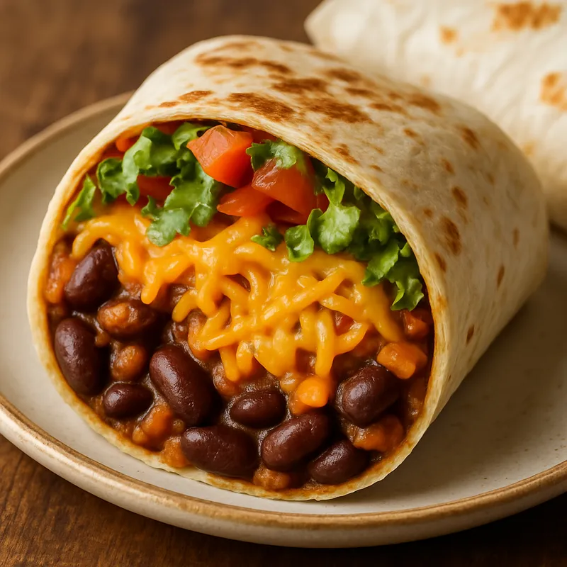 Bohnen-Käse-Burrito