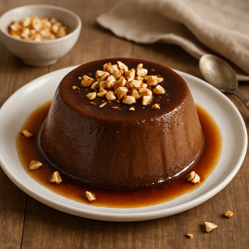 Bonet Piemontese (Piemontesischer Kakao-Pudding-Kuchen)