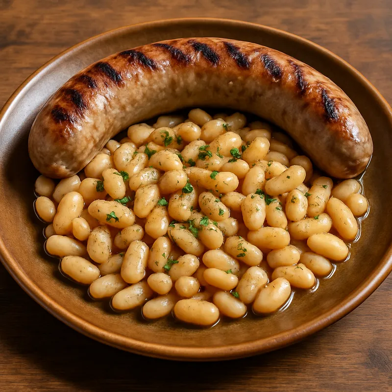 Botifarra amb Mongetes (Katalanische Wurst mit Bohnen)