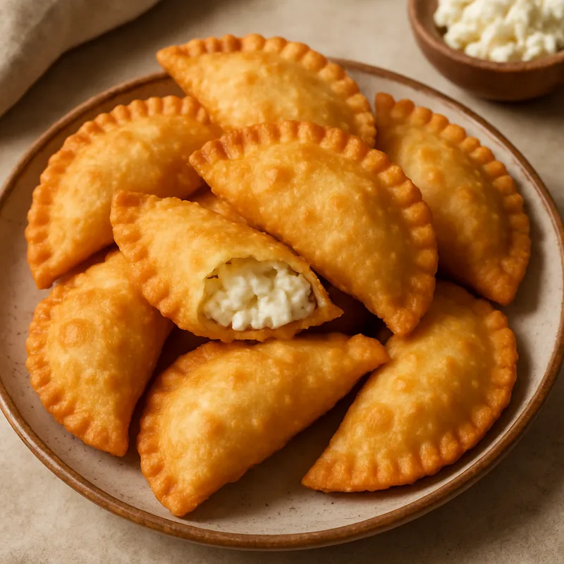 Bourekia (Frittierte Käsepastetchen)