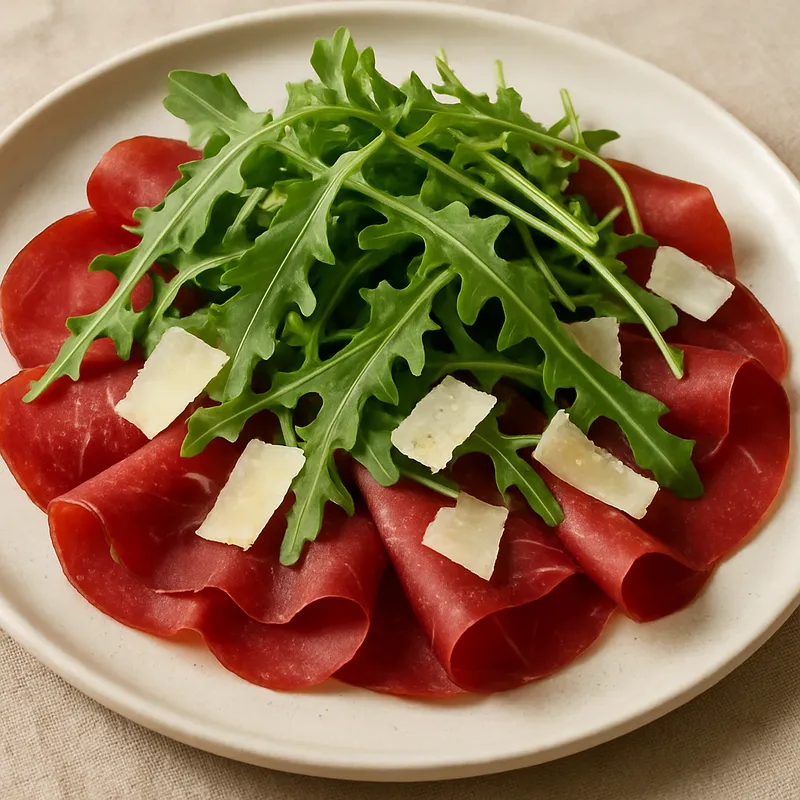 Bresaola mit Rucola und Parmesan