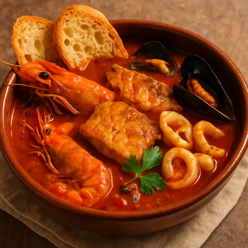 Brodetto di Pesce (Italienischer Fischeintopf)