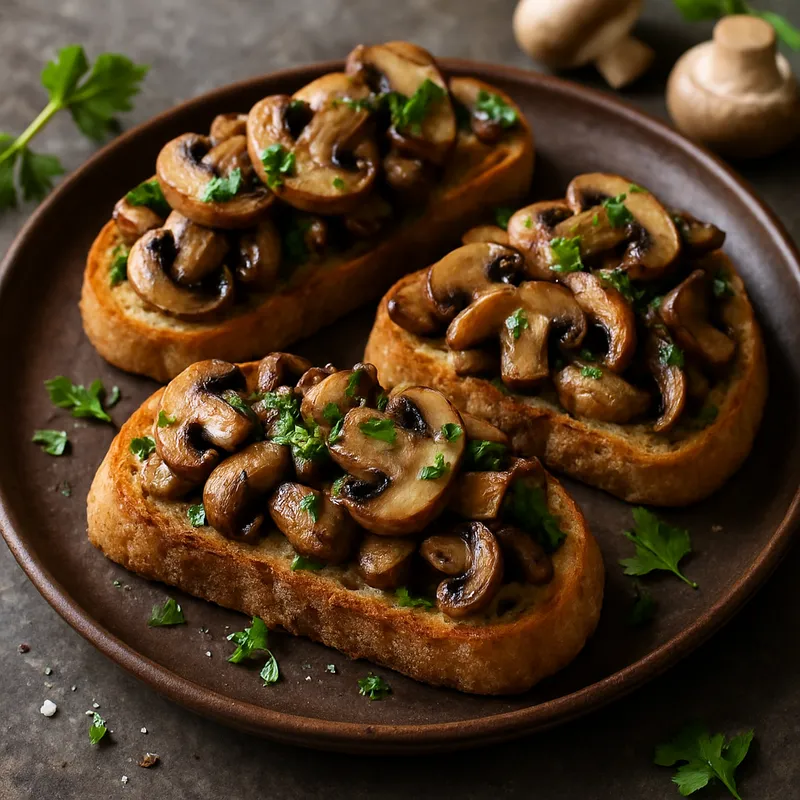 Bruschetta mit Pilzen