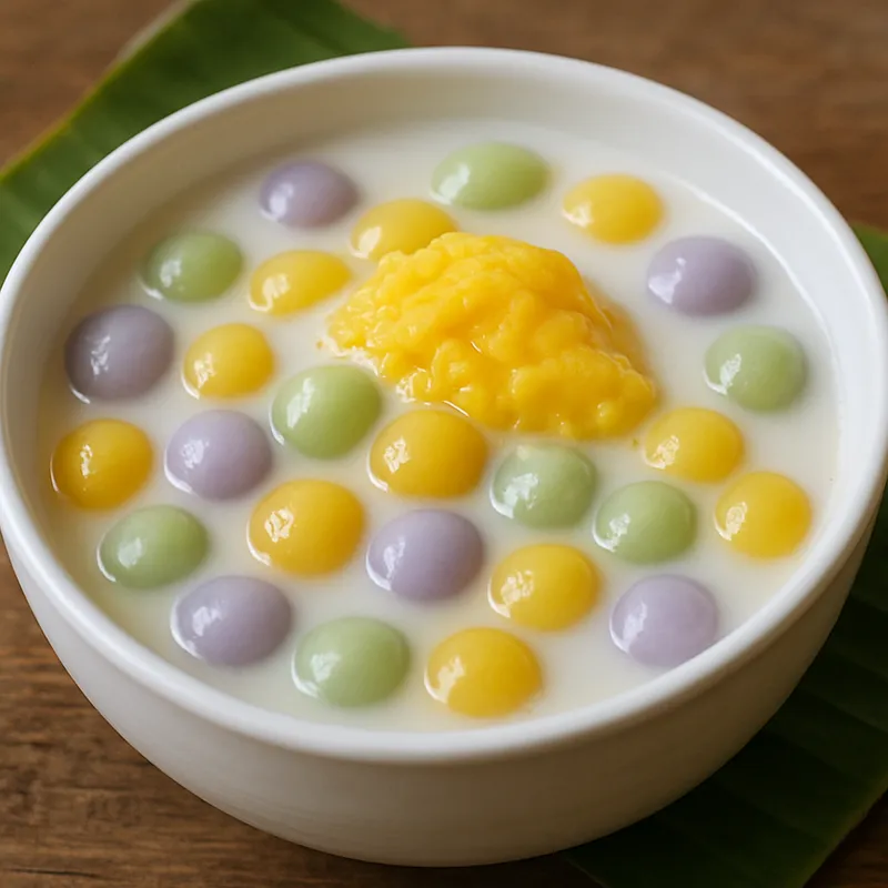 Bua Loi – Süße Klebreisbällchen