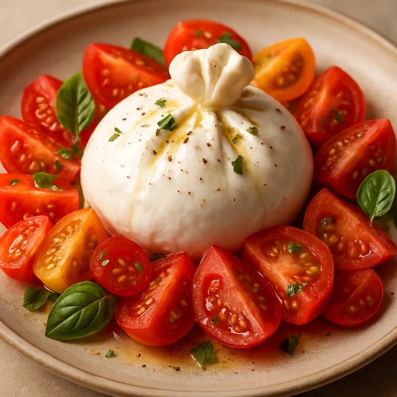 Burrata mit Tomaten