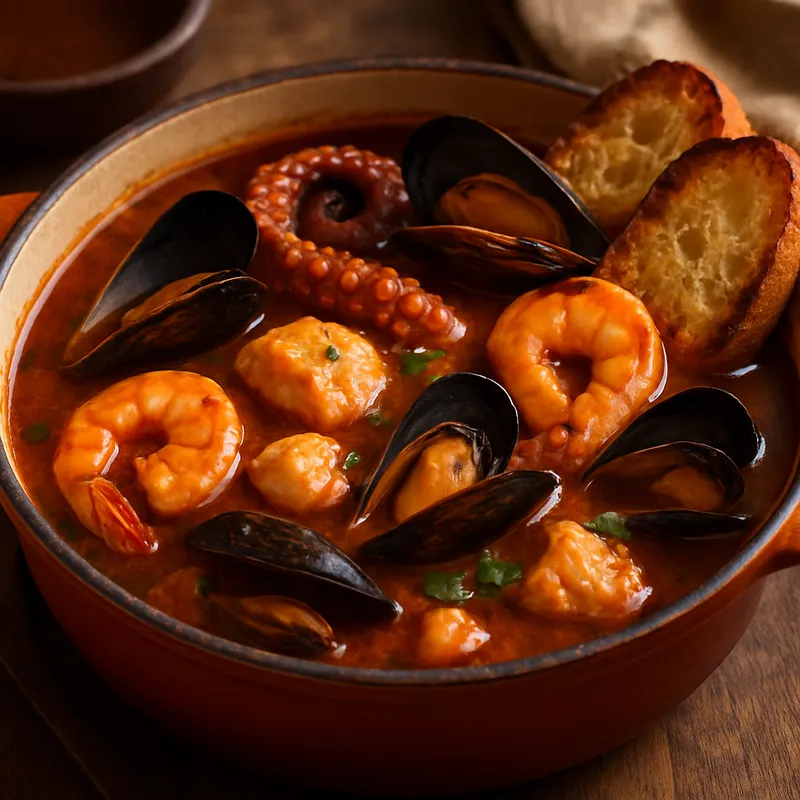 Cacciucco (Italienischer Fischeintopf)