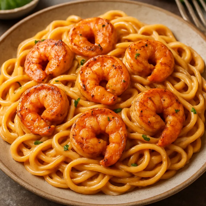 Cajun-Garnelen-Pasta