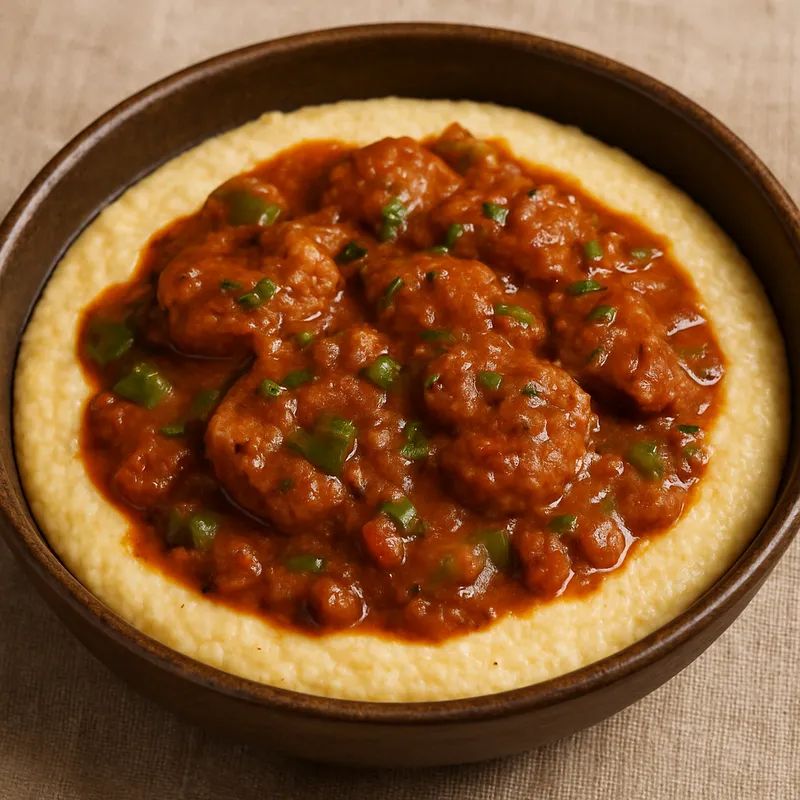 Cajun Grillades mit Grits