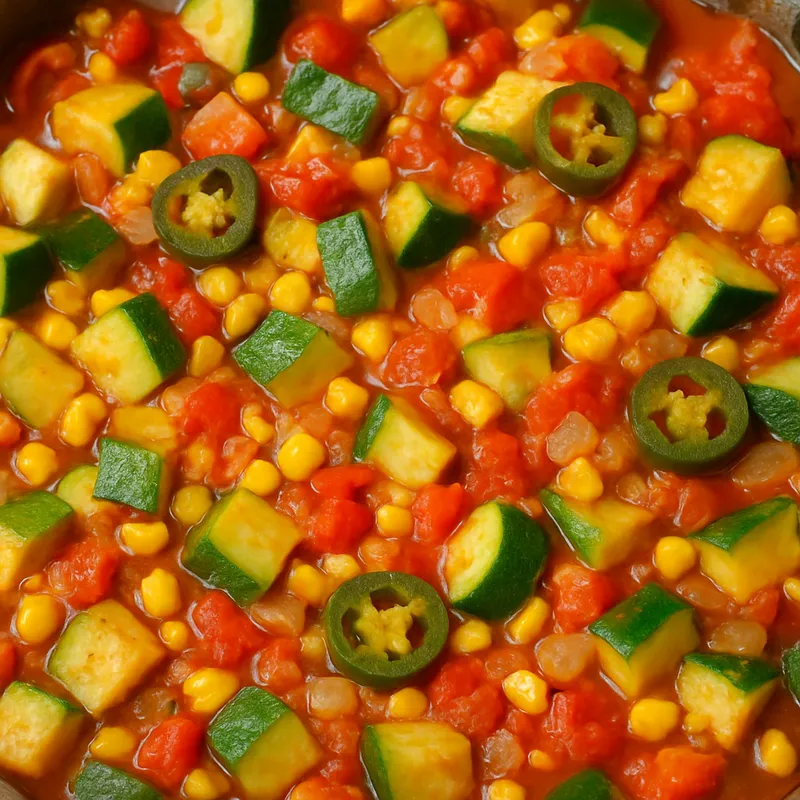 Calabacitas a la Mexicana (Mexikanische Zucchini)