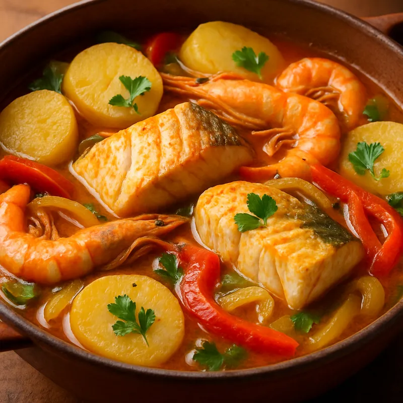 Caldeirada de Peixe (Portugiesischer Fischeintopf)