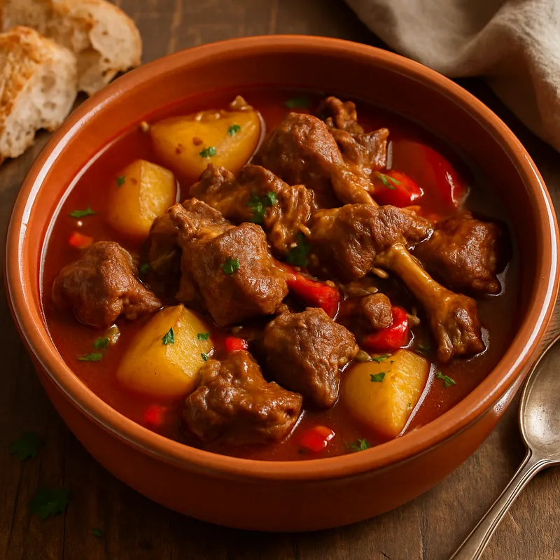 Caldereta de Cabrito (Ziegenlamm-Eintopf aus Cáceres)