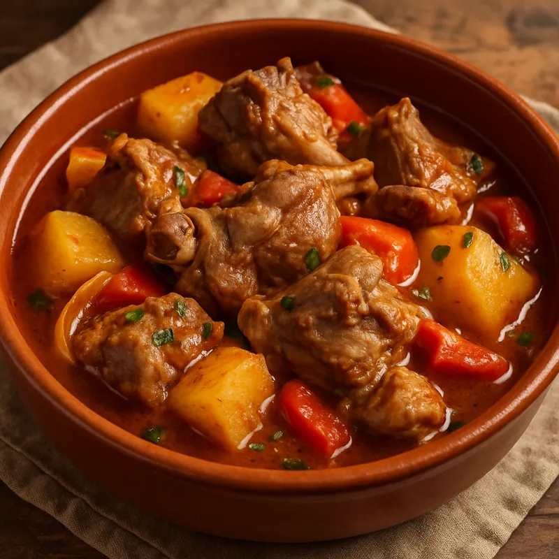 Caldereta Extremeña (Lammragout aus der Extremadura)