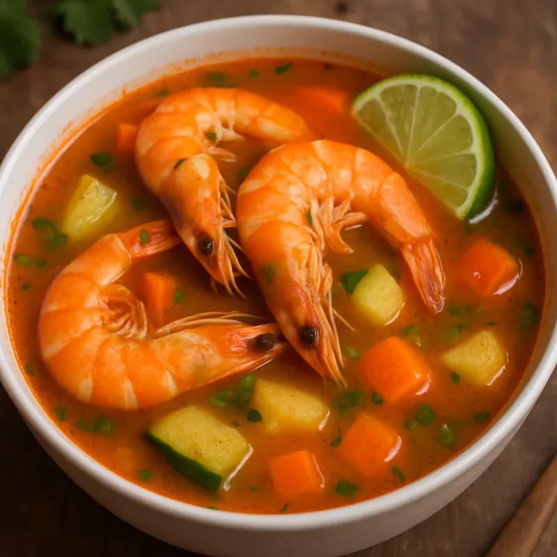 Caldo De Camaron (Garnelen-Suppe)