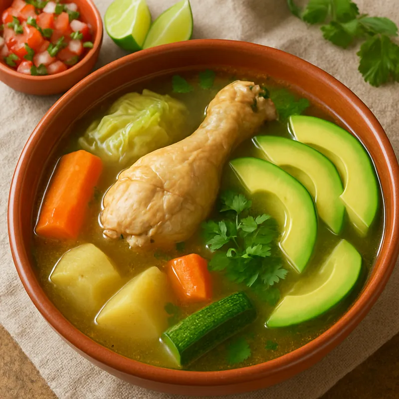 Caldo De Pollo (Mexikanische Hühnerbrühe)