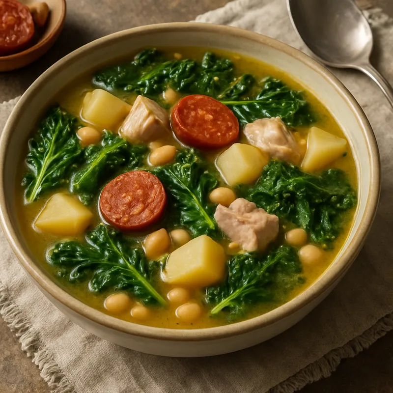 Caldo Gallego (Traditionelle Galicische Brühe)