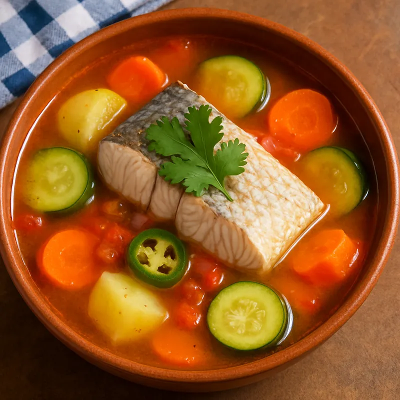 Caldo Largo De Alvarado (Fischbrühe Veracruz)