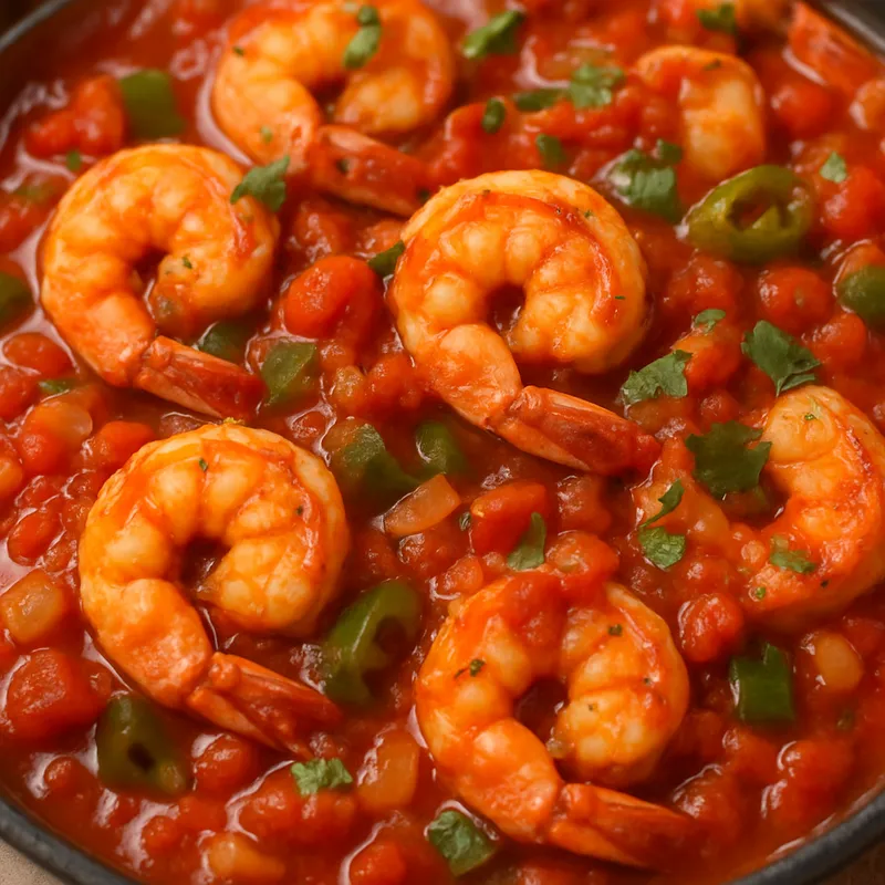 Camarones Rancheros (Garnelen nach Ranchart)