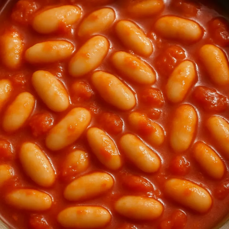 Cannellini-Bohnen in Tomatensauce