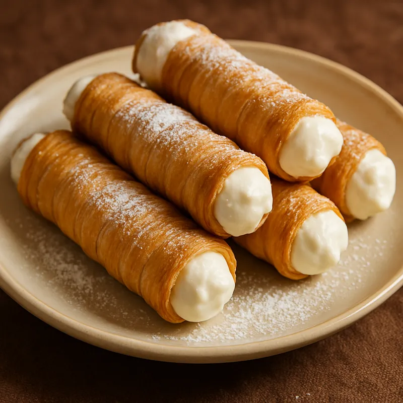 Canutillos de Bilbao (Traditionelle Gebäckröllchen aus Bilbao)