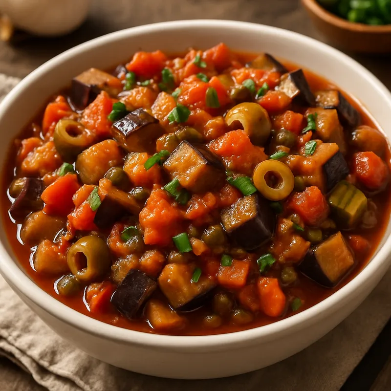 Caponata (Sizilianisches Auberginengemüse)