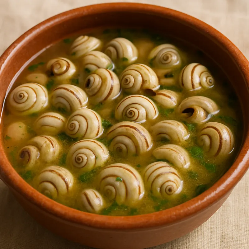 Caracóis (Schnecken in Brühe)
