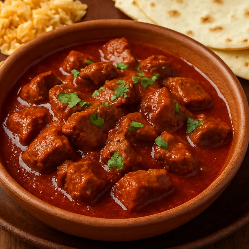 Carne Con Chile (Rindfleisch in Chilesauce)