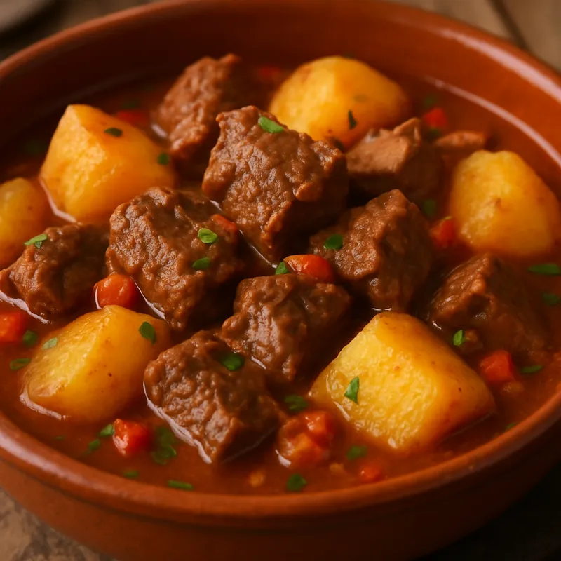 Carne Con Papas (Rindfleisch mit Kartoffeln)