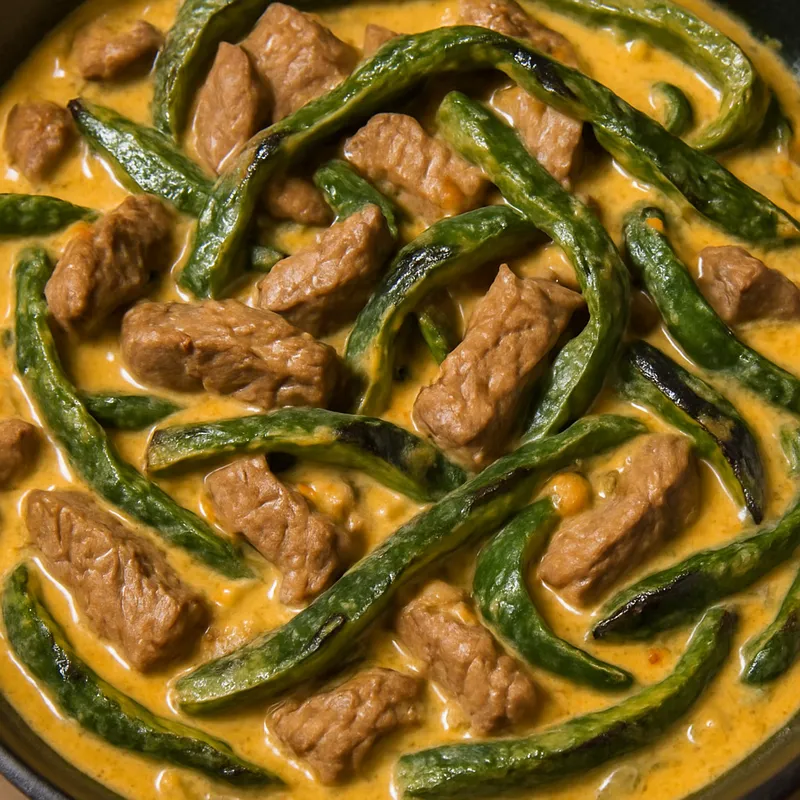 Carne Con Rajas (Rindfleisch mit Poblano-Streifen)