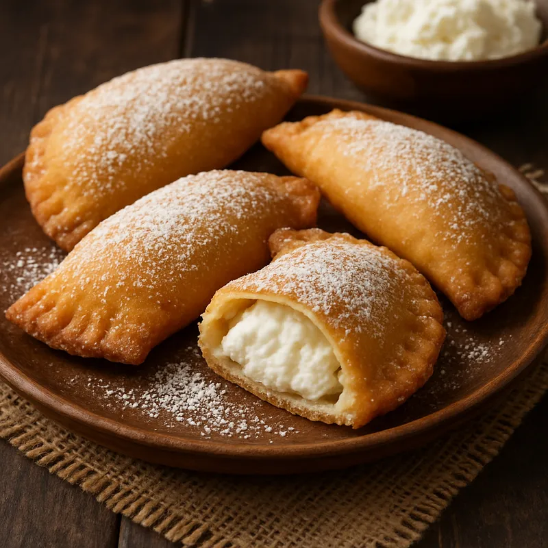 Cassatelle Siciliane (Sizilianische gefüllte Teigtaschen)