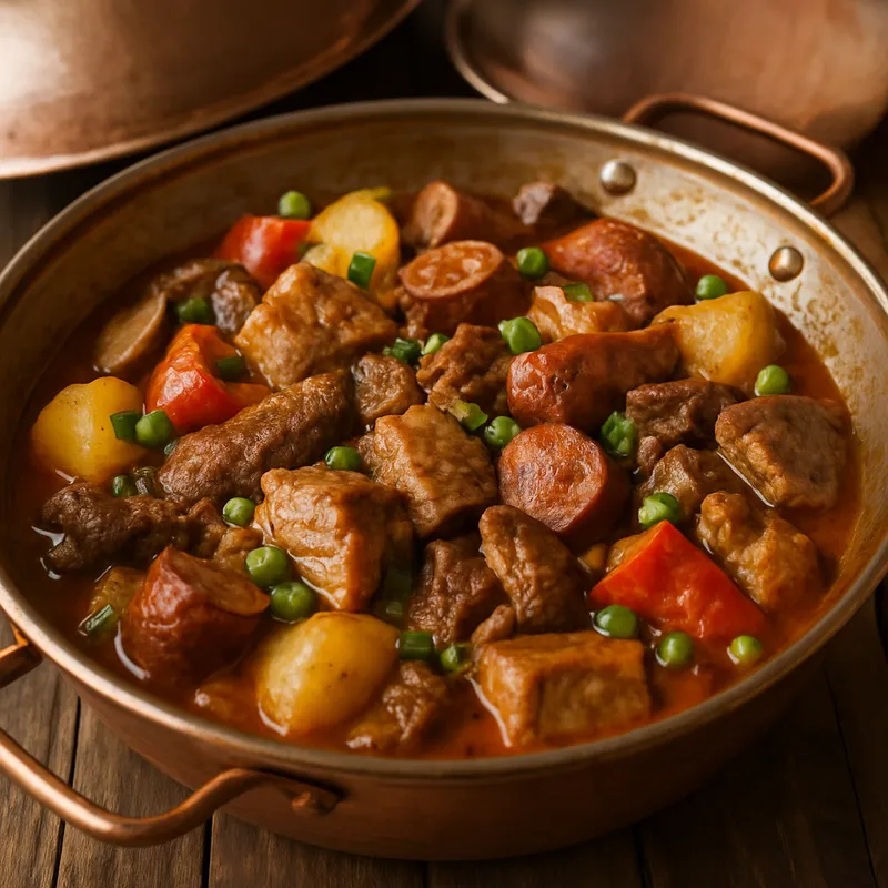 Cataplana gemischtes Fleisch