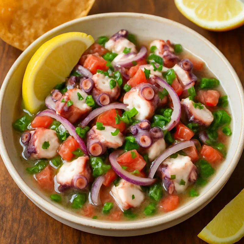Ceviche de Pulpo (Tintenfisch-Ceviche)