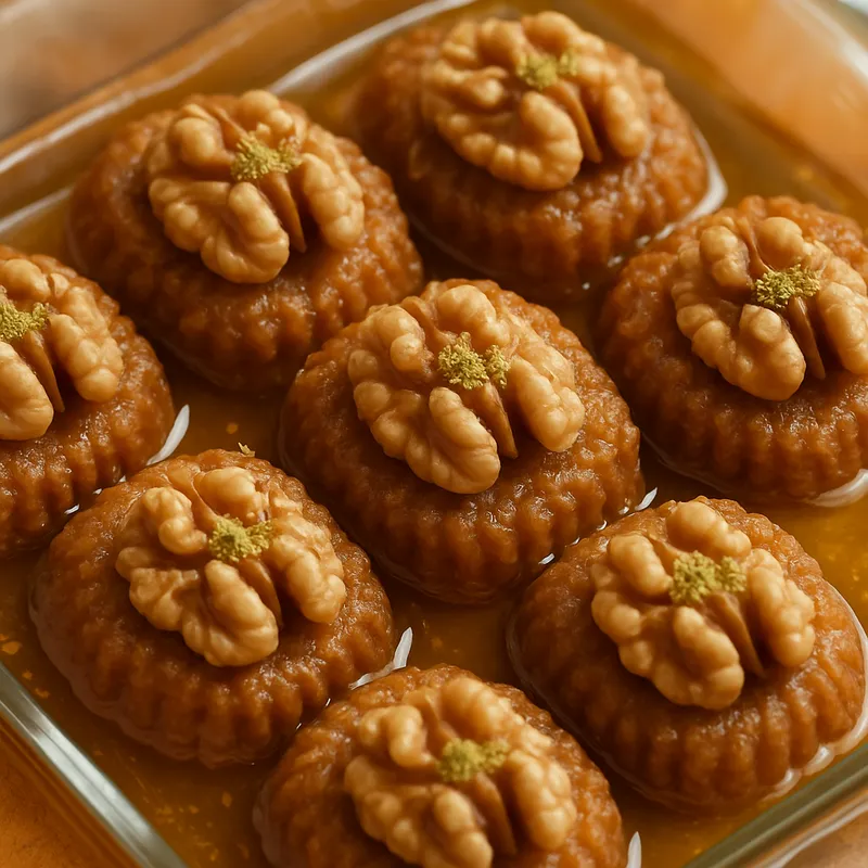 Ceviz Tatlisi (Walnuss-Dessert in Sirup)