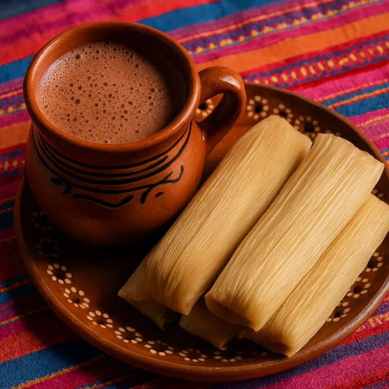 Champurrado und Tamales aus Mexiko-Stadt (CDMX)