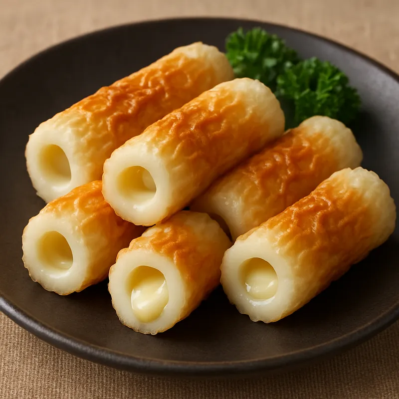 Cheesu Chikuwa (Fischkuchen mit Käse)