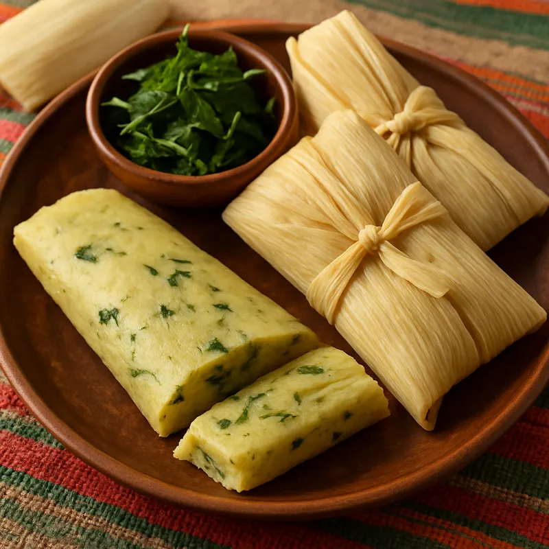 Chiapas-Tamales mit Chipilin (Tamales de Chipilin)