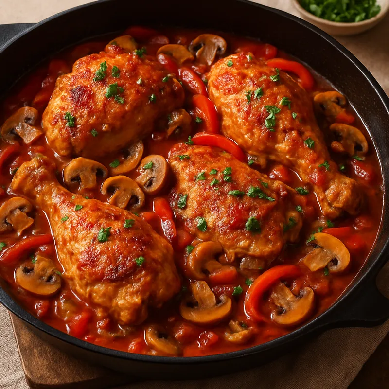 Chicken Cacciatore auf amerikanische Art