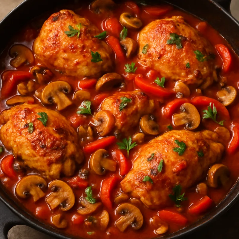 Chicken Cacciatore (Jägerhuhn)