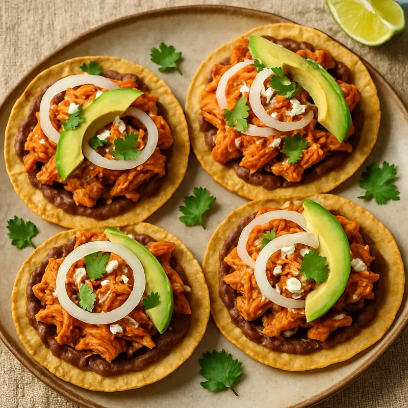 Chicken Tinga Tostadas
