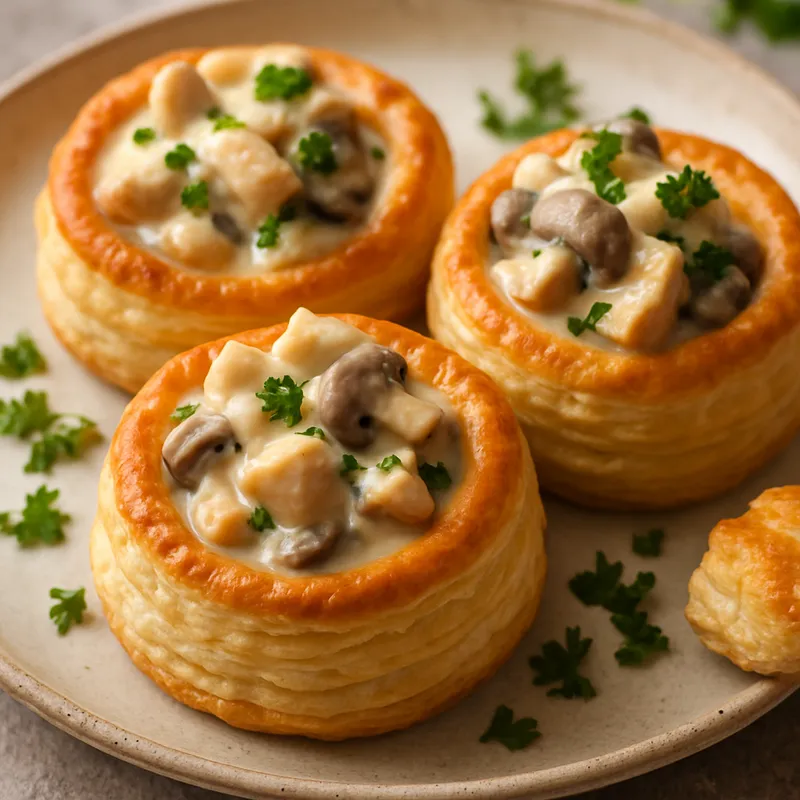 Chicken Vol-au-vent (Königinnenpastetchen)