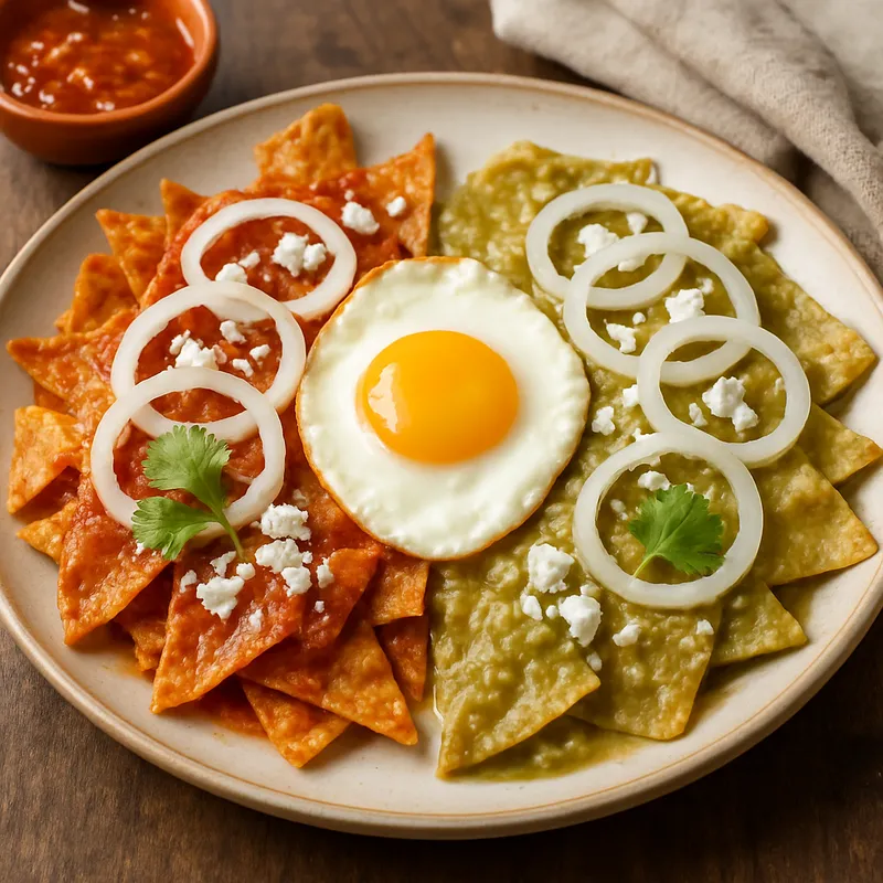 Chilaquiles Divorciados (Geschiedene Chilaquiles)