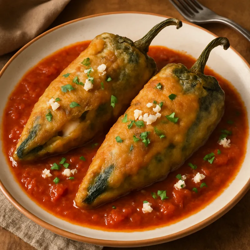 Chile Rellenos (Gefüllte Chilischoten)