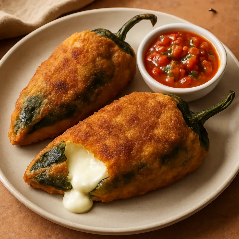 Chiles Rellenos de Queso (Käsegefüllte Chilischoten)