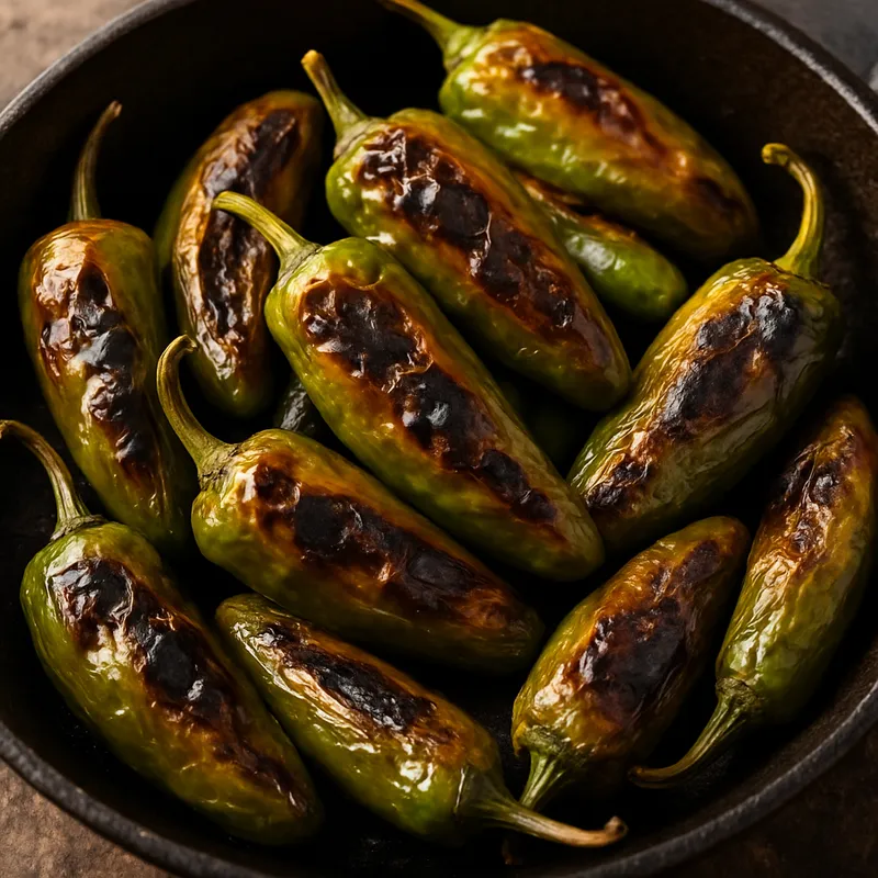 Chiles Toreados (Geröstete Chiles)