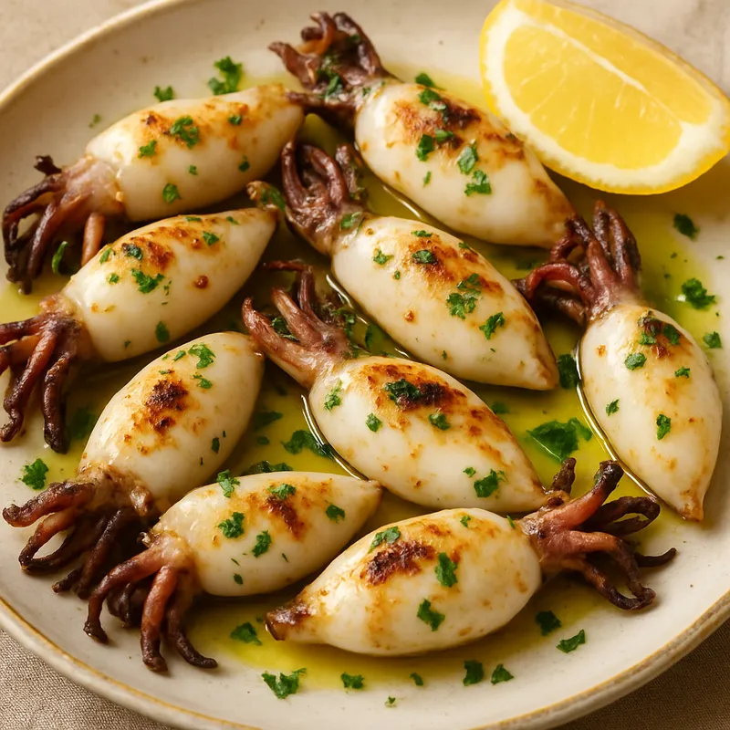Chipirones a La Plancha (Gegrillte Baby-Tintenfische)