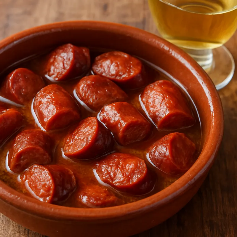 Chorizo a La Sidra (Chorizo in Apfelwein)
