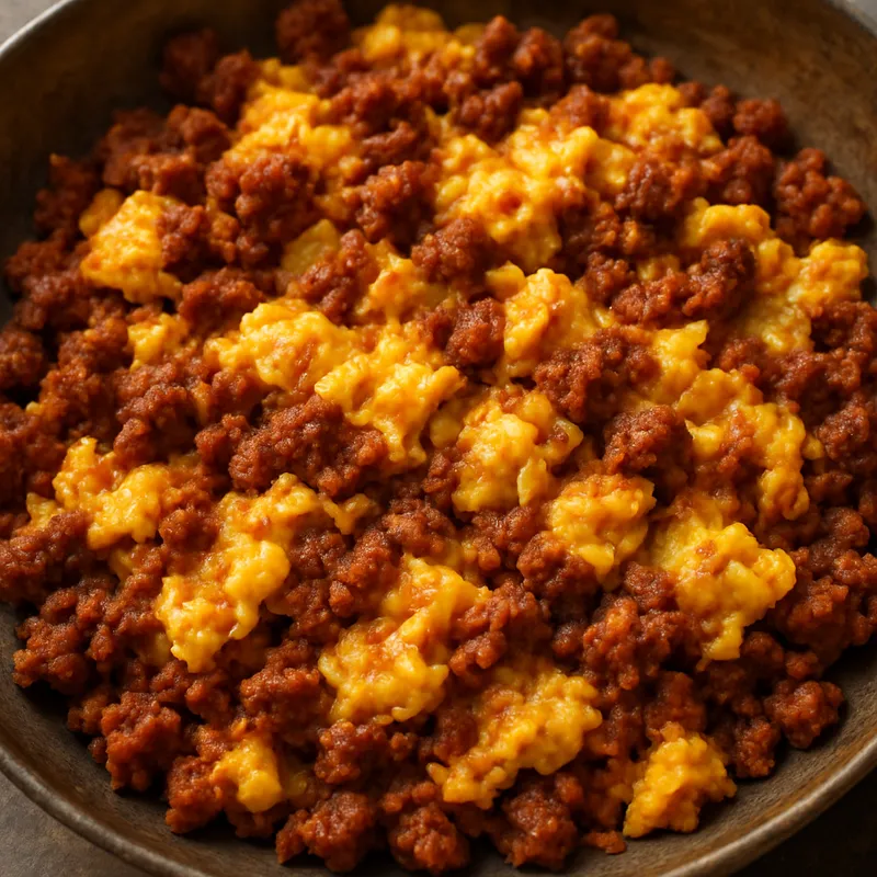 Chorizo Con Huevo (Chorizo mit Eiern)