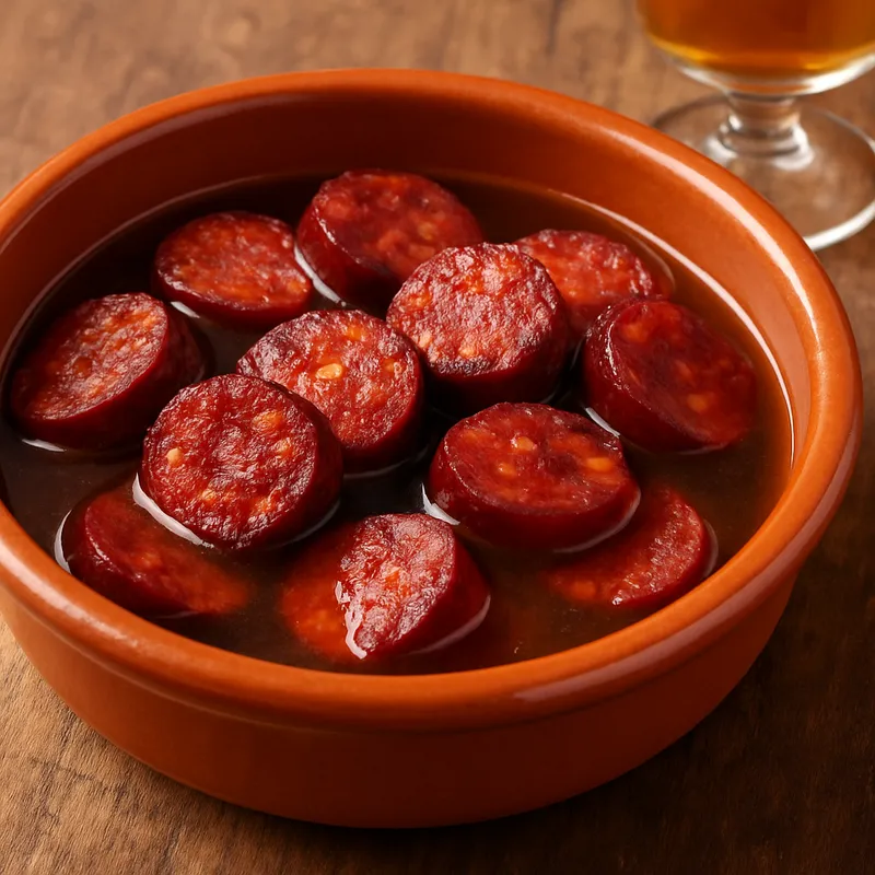 Chouriço in Apfelwein