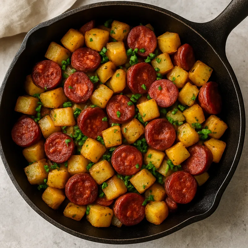 Chouriço-Kartoffel-Hash